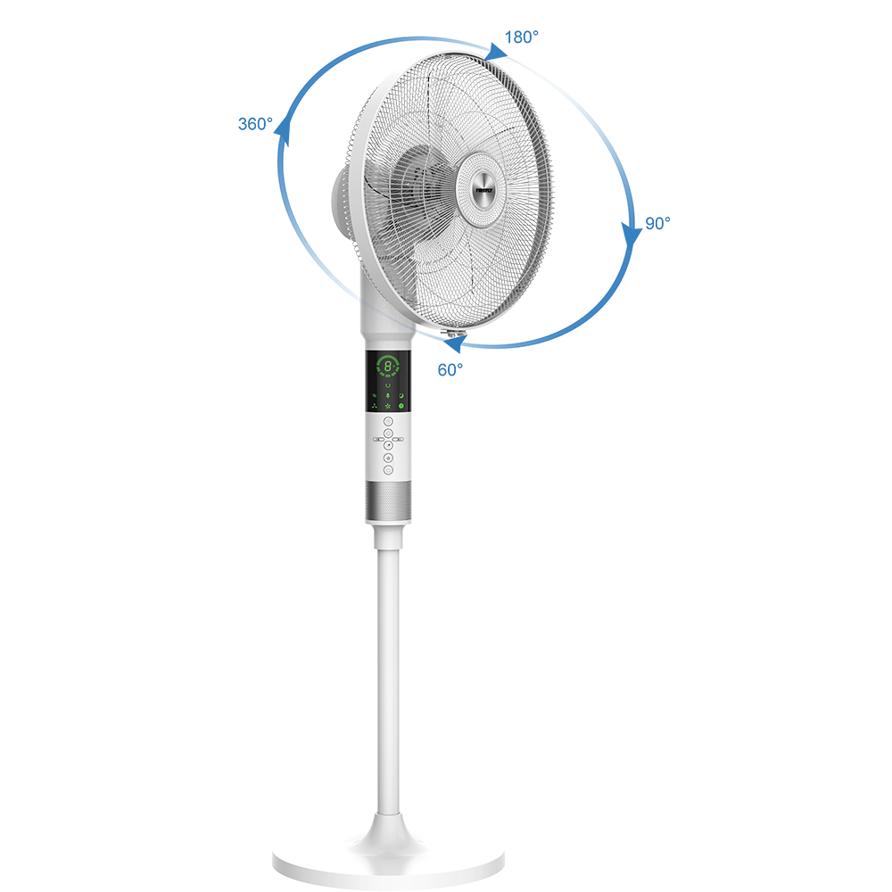 Firefly Home Stand Fan with Multi-Angle Oscillation