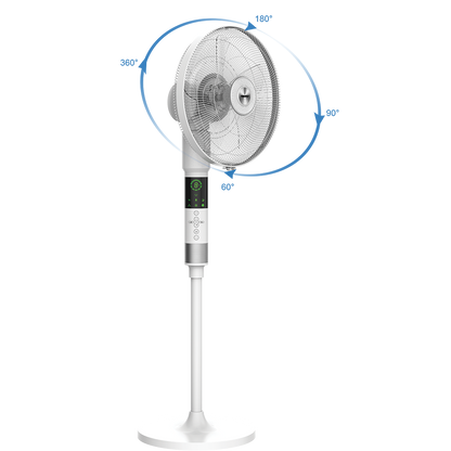 Firefly Home Stand Fan with Multi-Angle Oscillation