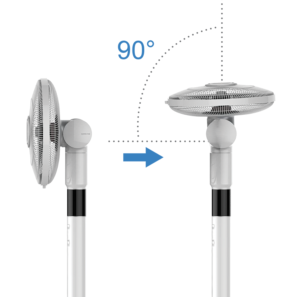 Firefly Home Stand Fan with Multi-Angle Oscillation