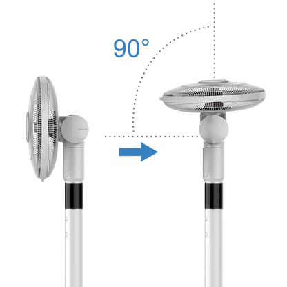 Firefly Home Stand Fan with Multi-Angle Oscillation