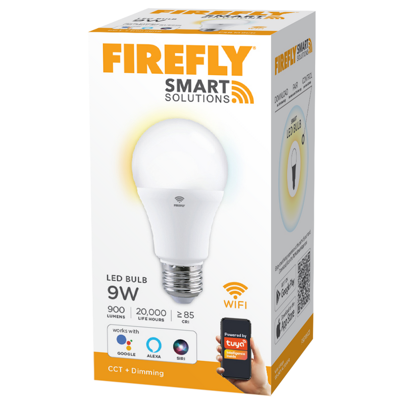 Firefly Smart Solutions LED Bulb 9W (CCT+ DIMMING)