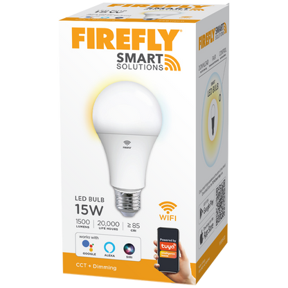 Firefly Smart Solutions LED Bulb 15W (CCT + DIMMING)