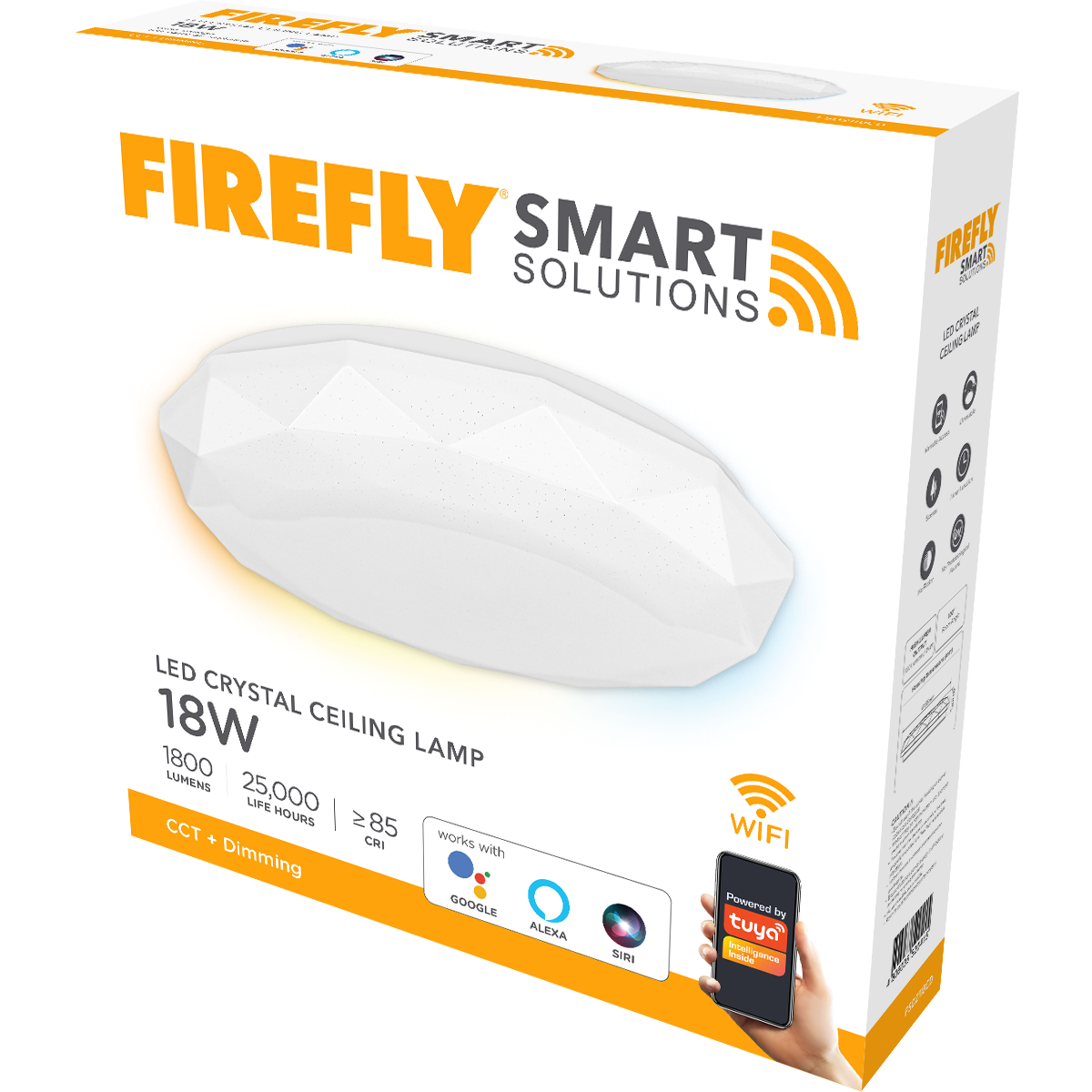 Firefly Smart Solutions LED Crystal Ceiling Lamp