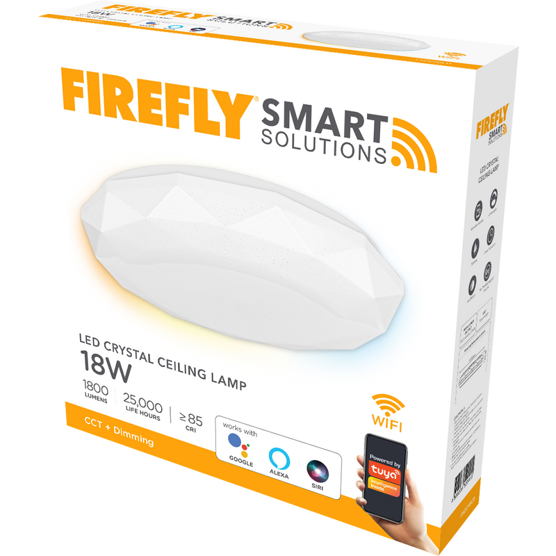 Firefly Smart Solutions LED Crystal Ceiling Lamp