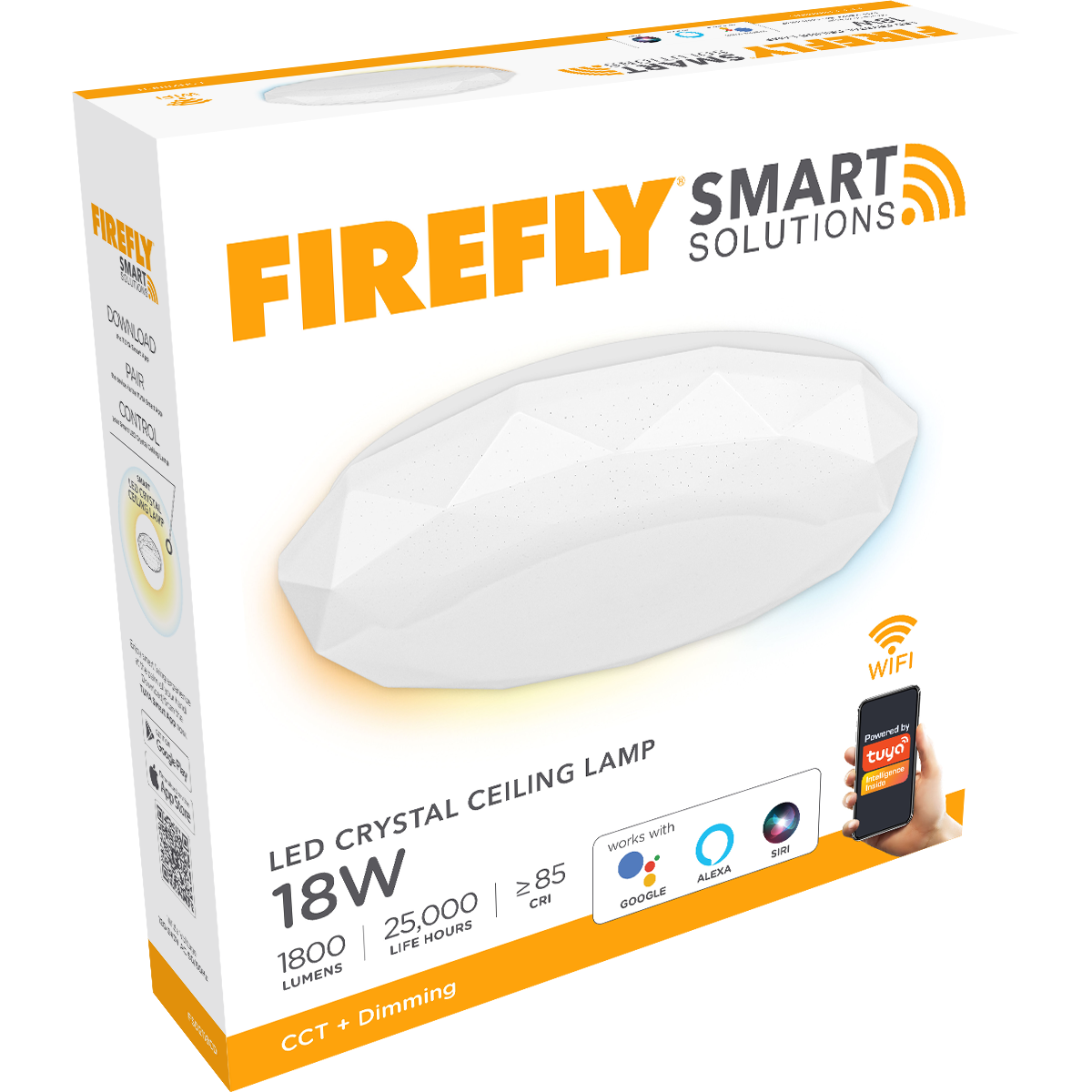 Firefly Smart Solutions LED Crystal Ceiling Lamp