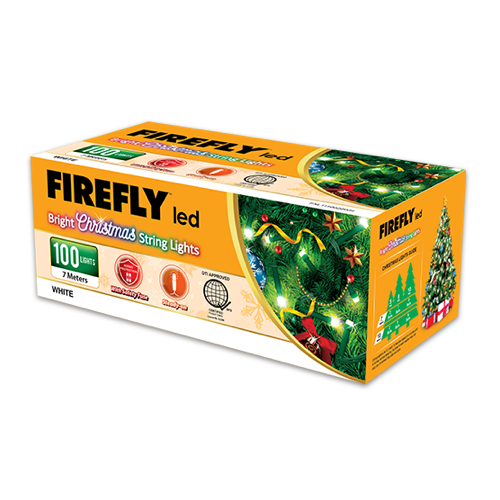 Firefly Bright Christmas Lights 100LED 7 meters