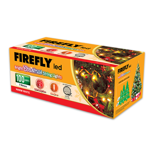 Firefly Bright Christmas Lights 100LED 7 meters