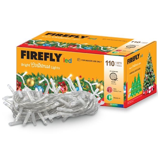 Firefly Bright Christmas Lights 110LED 7 meters