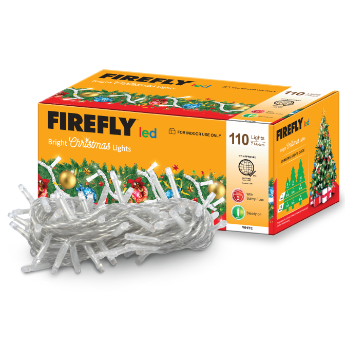 Firefly Bright Christmas Lights 110LED 7 meters