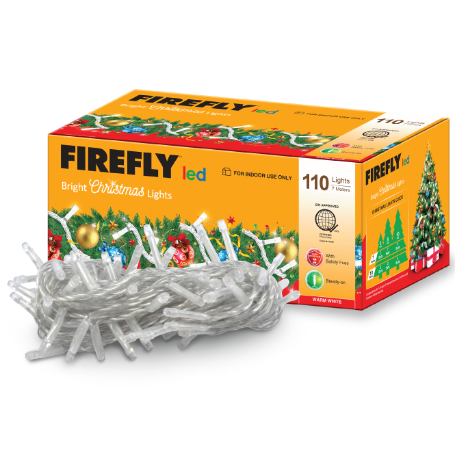 Firefly Bright Christmas Lights 110LED 7 meters