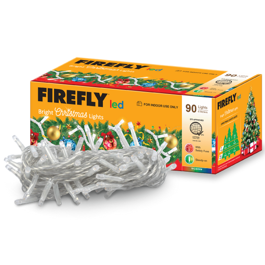 Firefly Bright Christmas Lights 90LED 6 meters