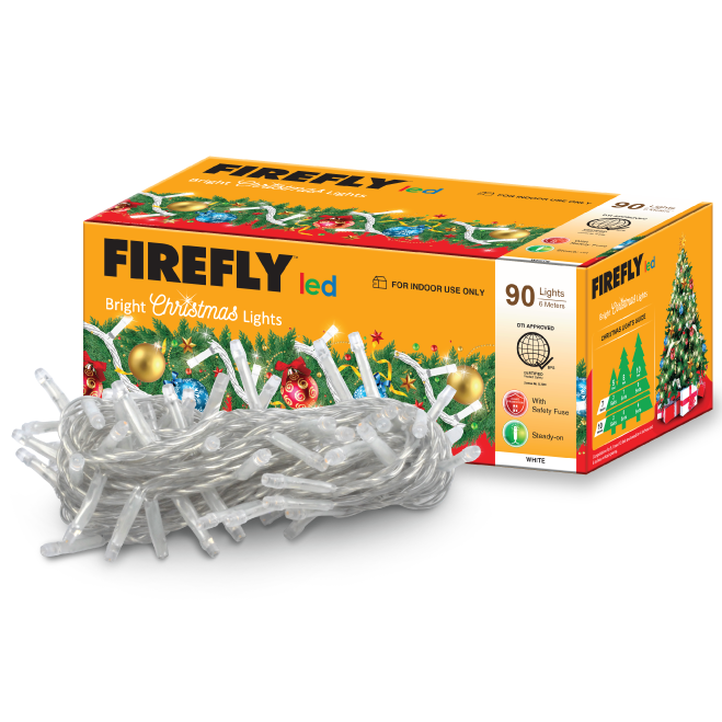 Firefly Bright Christmas Lights 90LED 6 meters