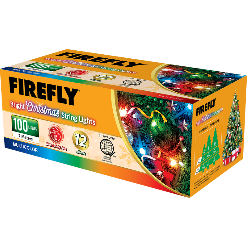 Firefly Bright Christmas Lights 100LED 7 meters