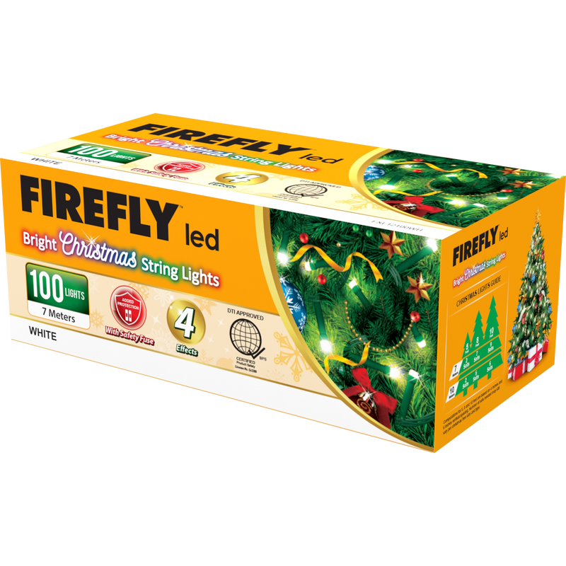 Firefly Bright Christmas Lights 100LED 7 meters