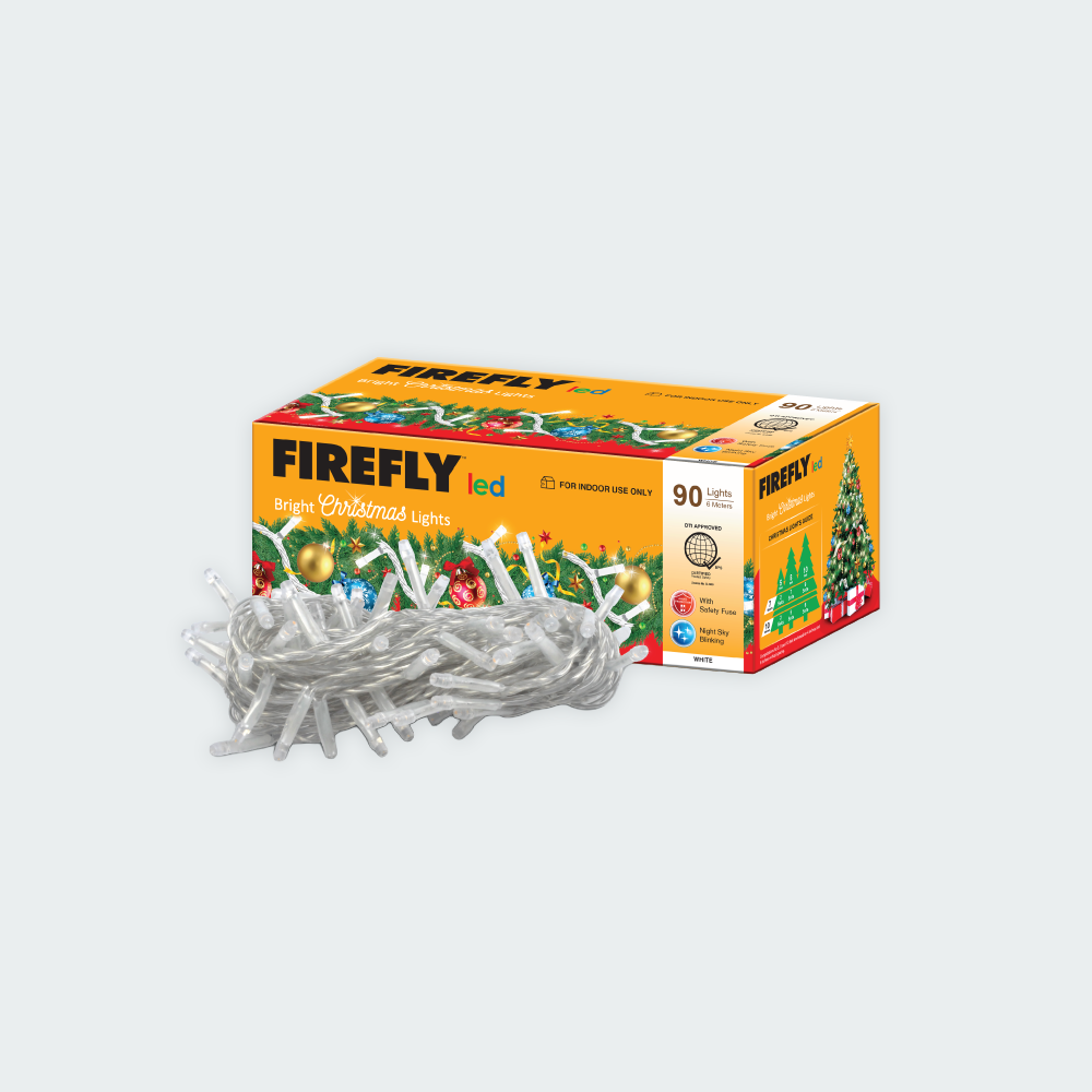 Firefly Bright Christmas Lights 90LED 6 meters