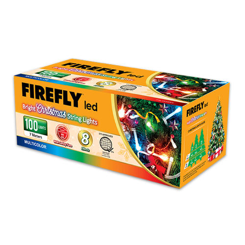 Firefly Bright Christmas Lights 100LED 7 meters
