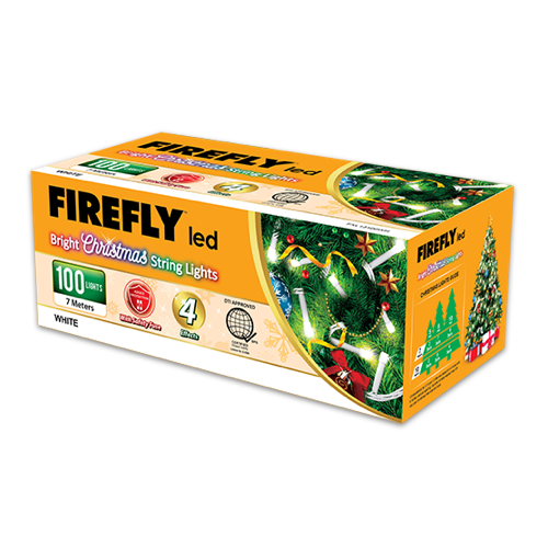 Firefly Bright Christmas Lights 100LED 7 meters