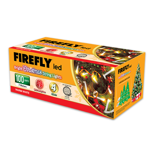 Firefly Bright Christmas Lights 100LED 7 meters