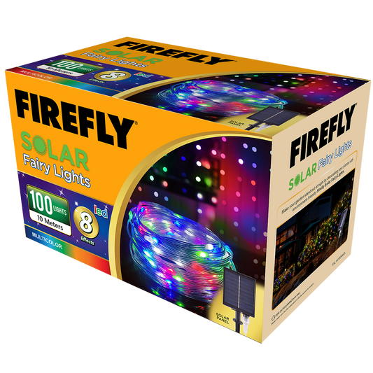 Firefly Bright Solar Fairy Lights 100LED 10 meters