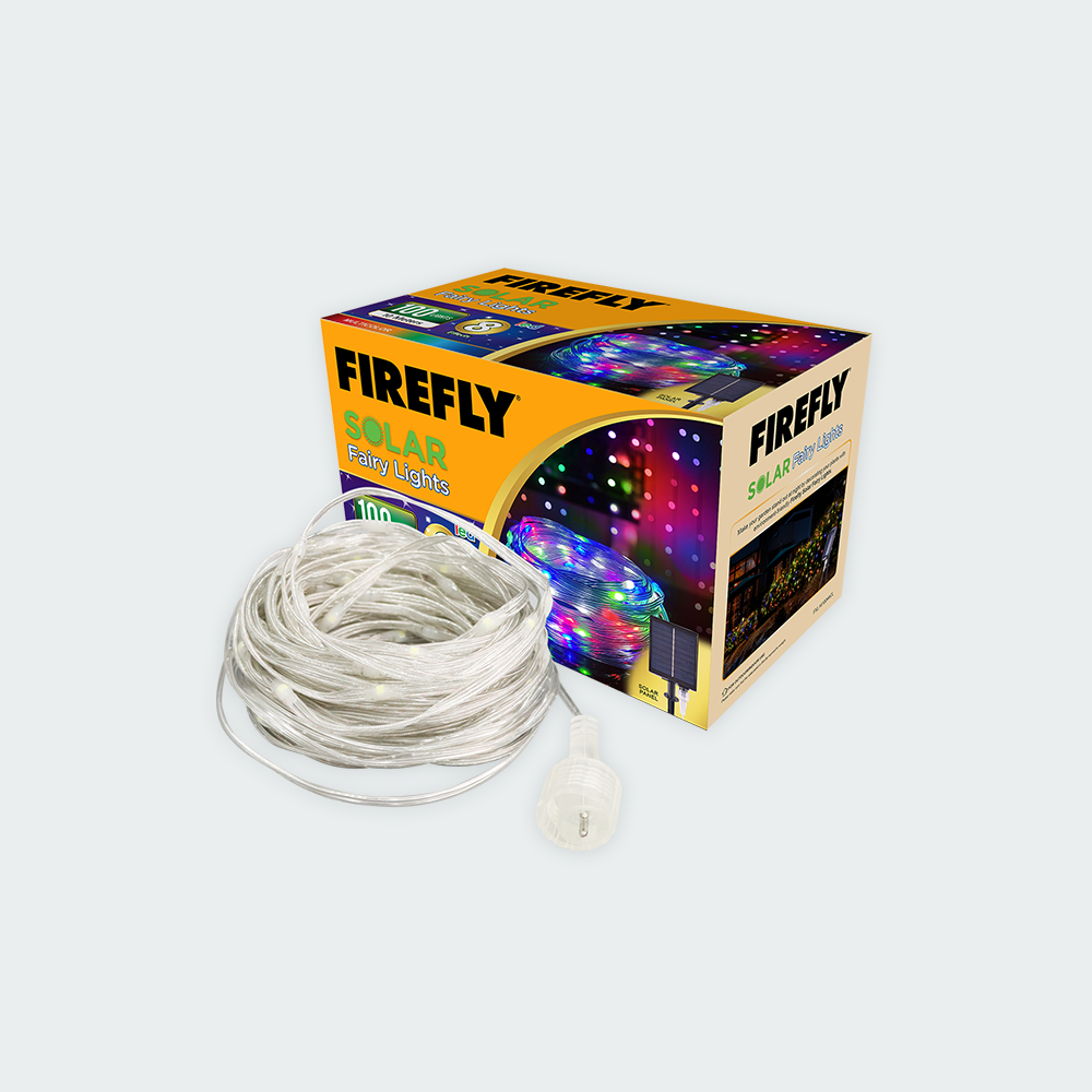 Firefly Bright Solar Fairy Lights 100LED 10 meters