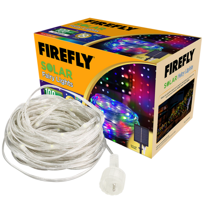 Firefly Bright Solar Fairy Lights 100LED 10 meters