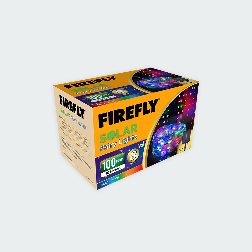 Firefly Bright Solar Fairy Lights 100LED 10 meters