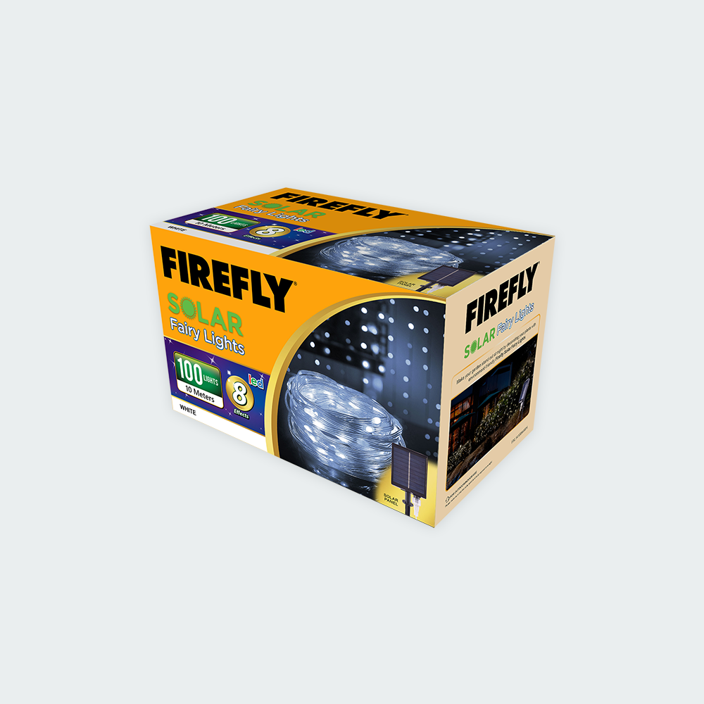 Firefly Bright Solar Fairy Lights 100LED 10 meters