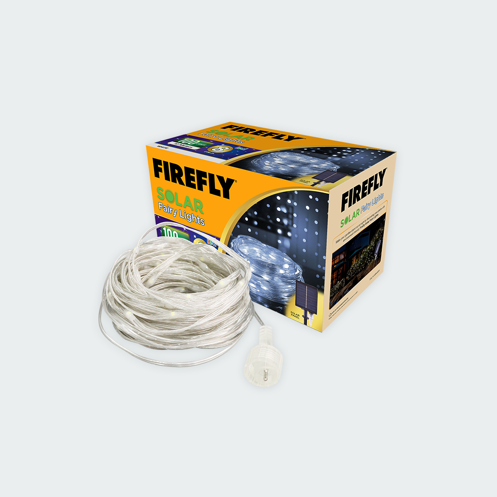 Firefly Bright Solar Fairy Lights 100LED 10 meters