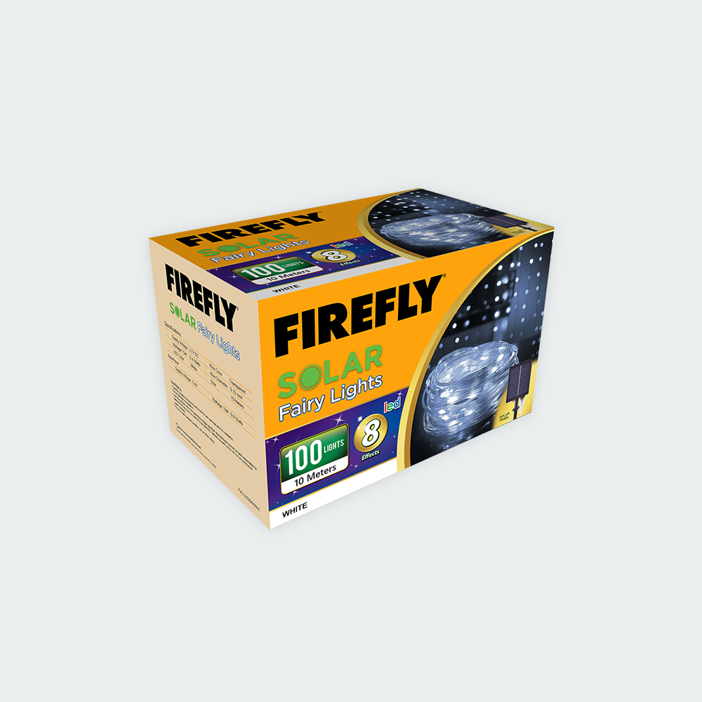 Firefly Bright Solar Fairy Lights 100LED 10 meters