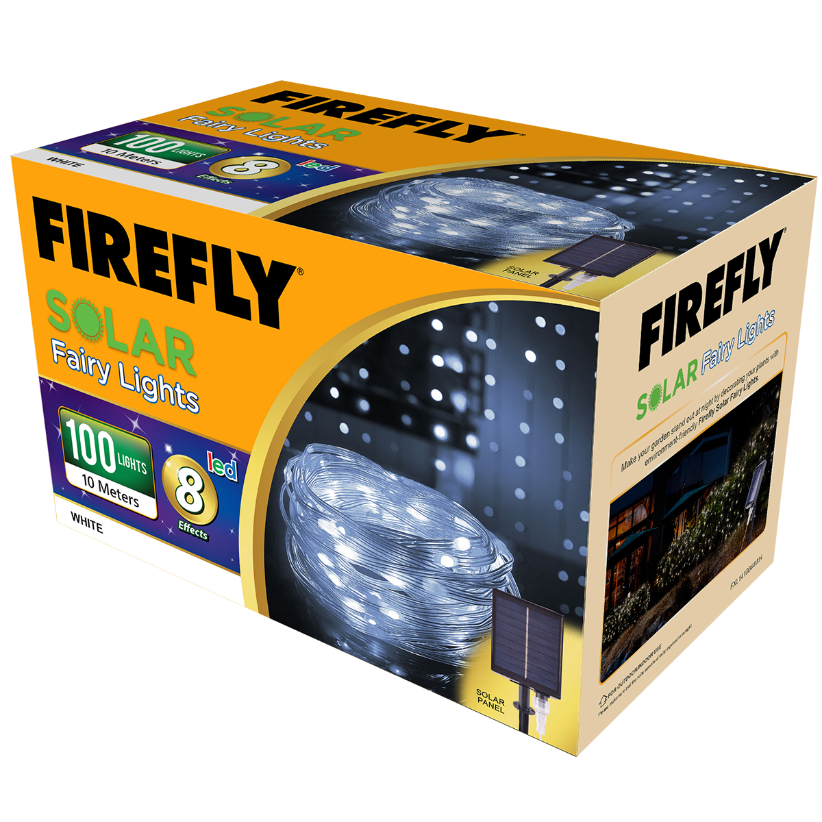 Firefly Bright Solar Fairy Lights 100LED 10 meters