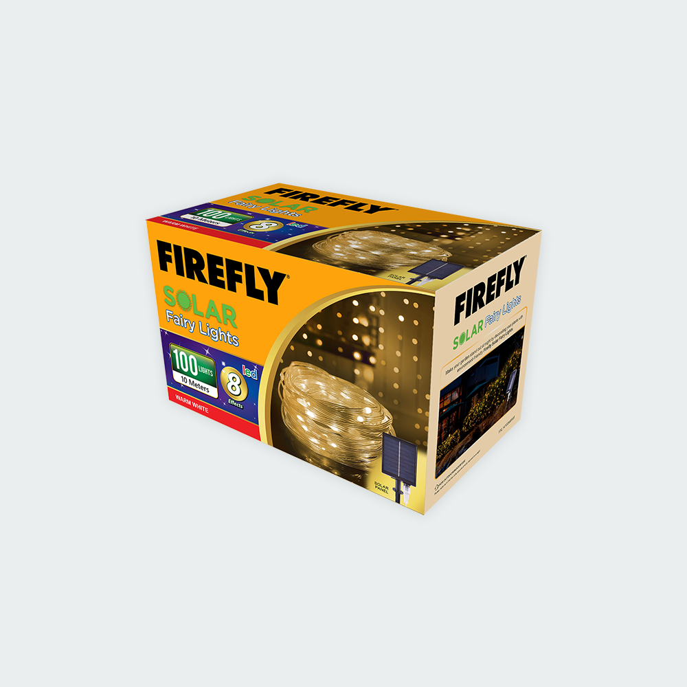 Firefly Bright Solar Fairy Lights 100LED 10 meters