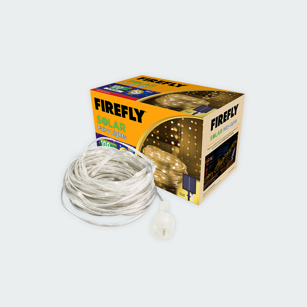Firefly Bright Solar Fairy Lights 100LED 10 meters
