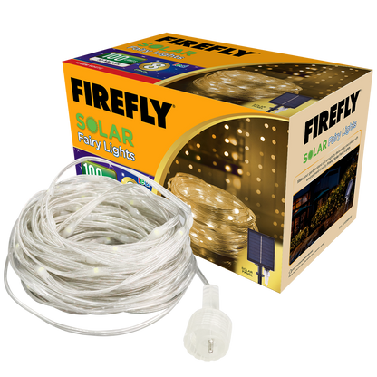 Firefly Bright Solar Fairy Lights 100LED 10 meters