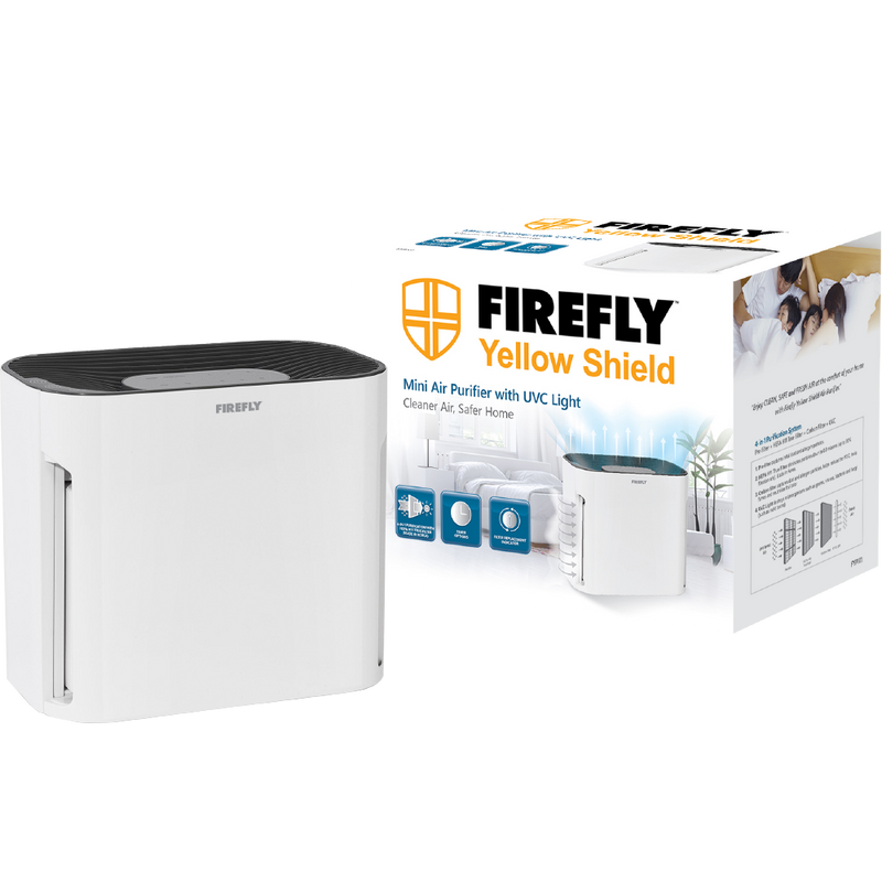 Firefly Yellow Shield Mini Air Purifier with UVC Light