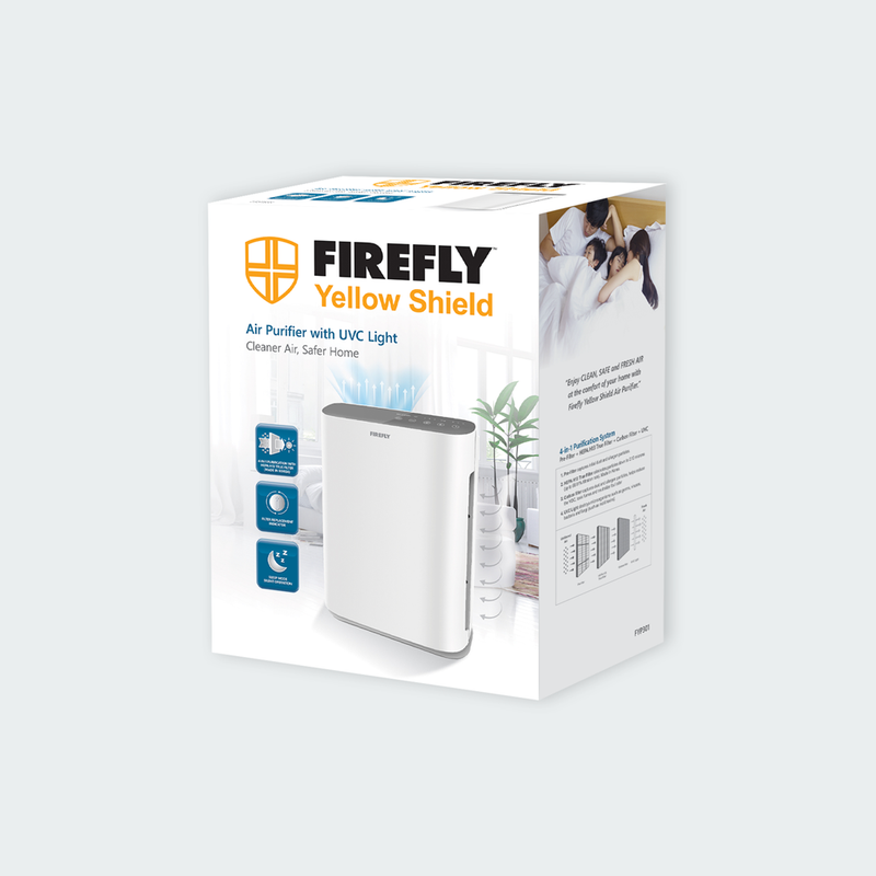 Firefly Yellow Shield Air Purifier with UVC Light Medium