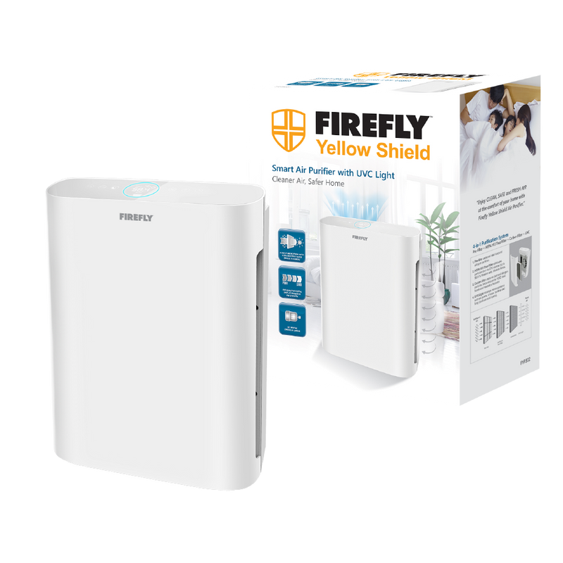 Firefly Yellow Shield Smart Air Purifier with UVC Light