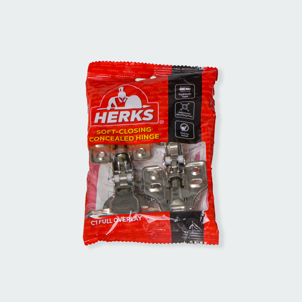 HERKS Soft-Closing Concealed Hinge - C1 Full Overlay