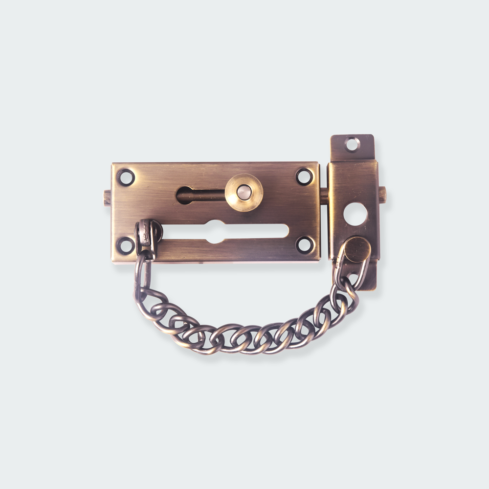 HERKS Double Lock - Door Chain & Bolt