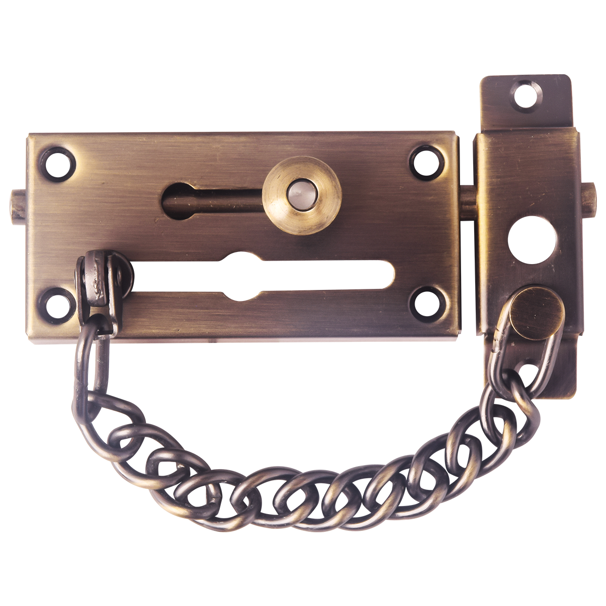 HERKS Double Lock - Door Chain & Bolt