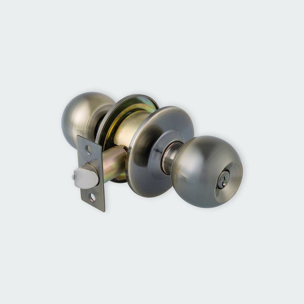 HERKS 587 Cylindrical Knobset Entrance Function - Round Design