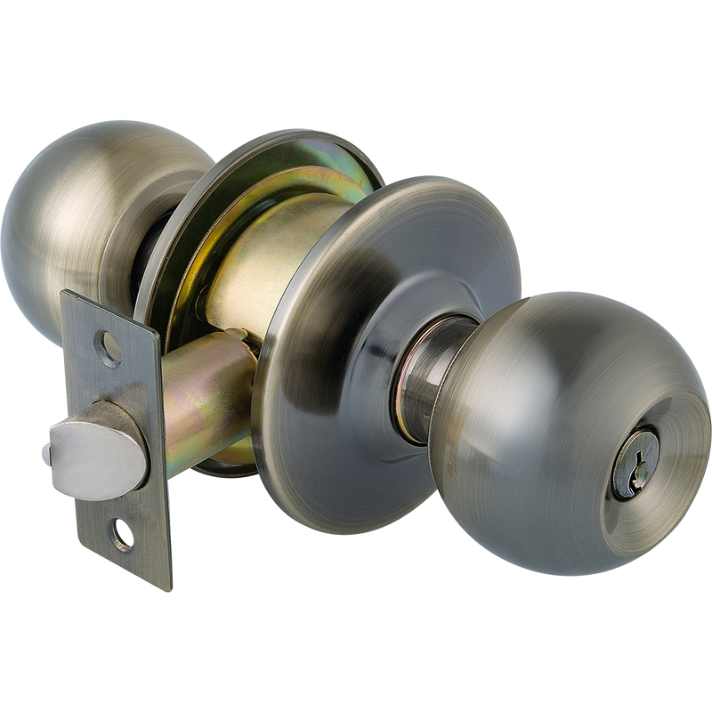 HERKS 587 Cylindrical Knobset Entrance Function - Round Design