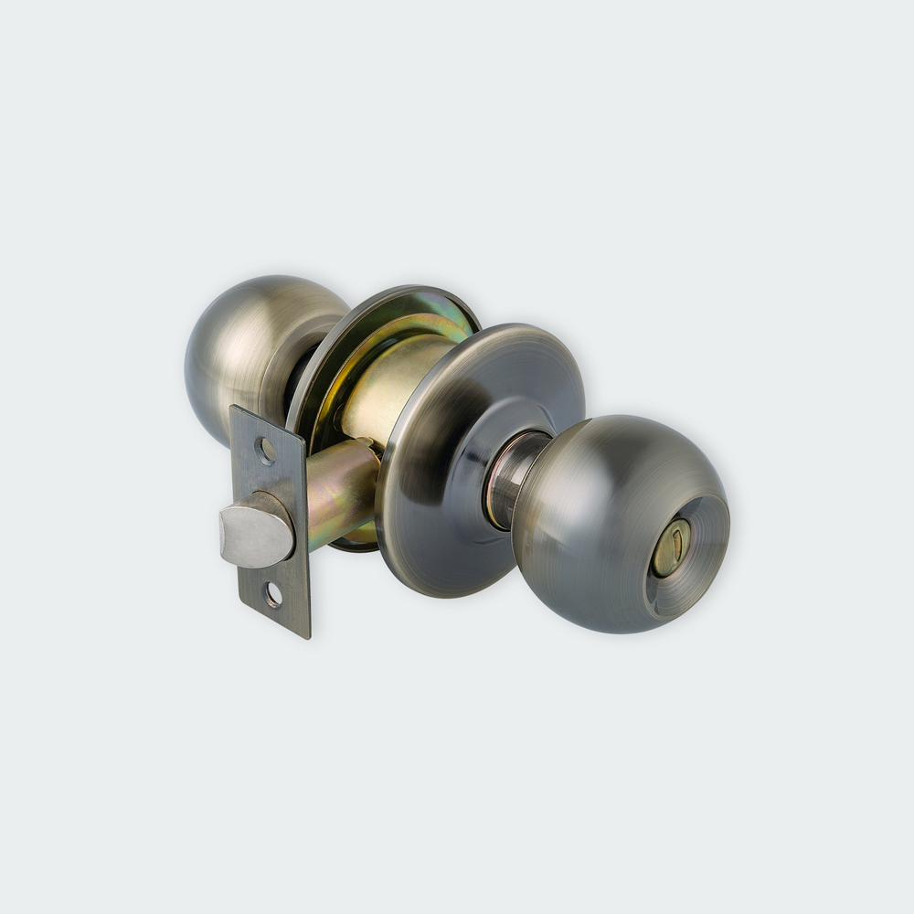 HERKS 587 Cylindrical Knobset Privacy Function - Round Design