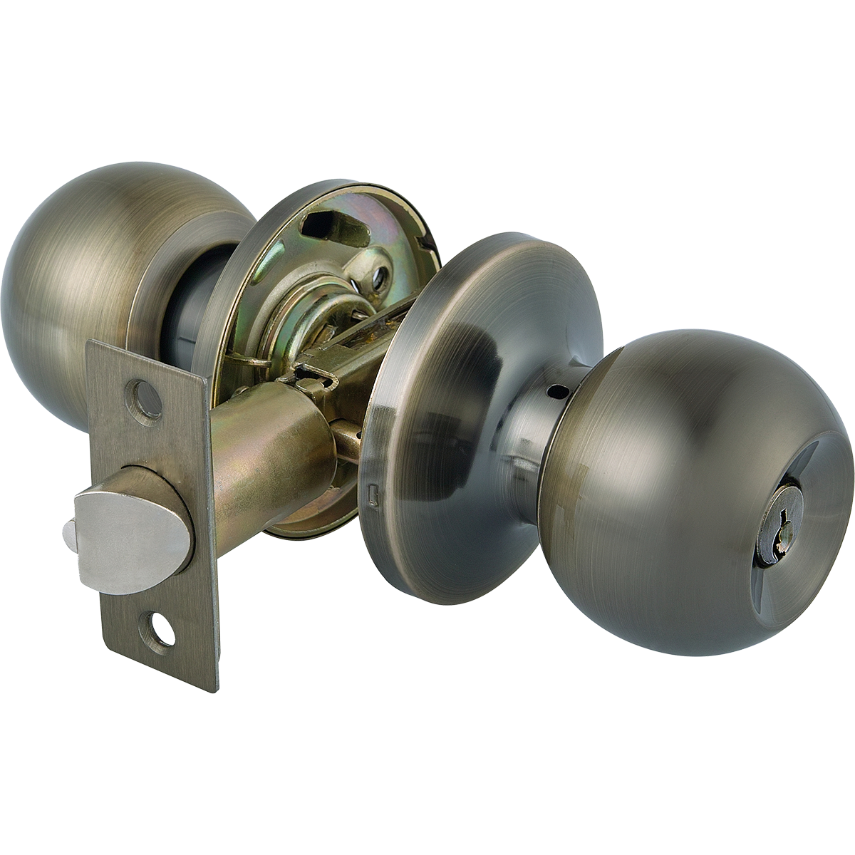 HERKS 587 Tubular Knobset Entrance Function - Round Design