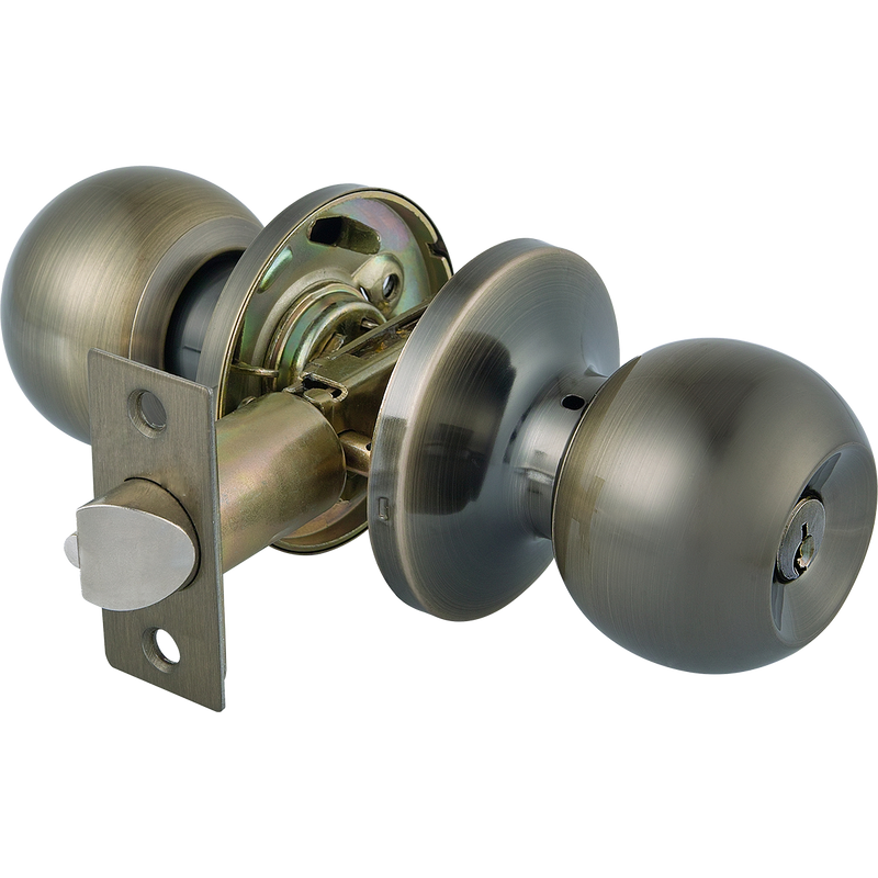 HERKS 587 Tubular Knobset Entrance Function - Round Design