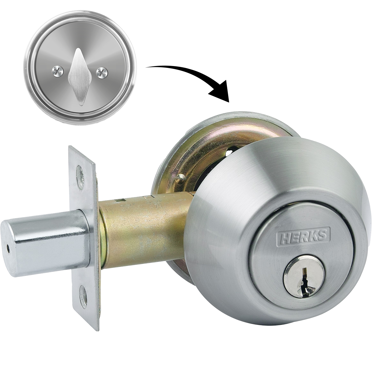 HERKS Single Cylinder Deadbolt