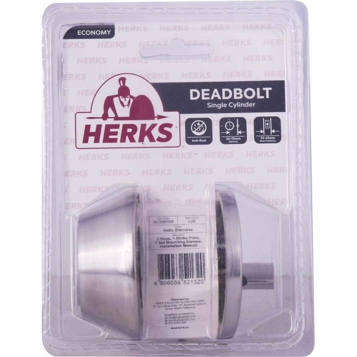 HERKS Single Cylinder Deadbolt