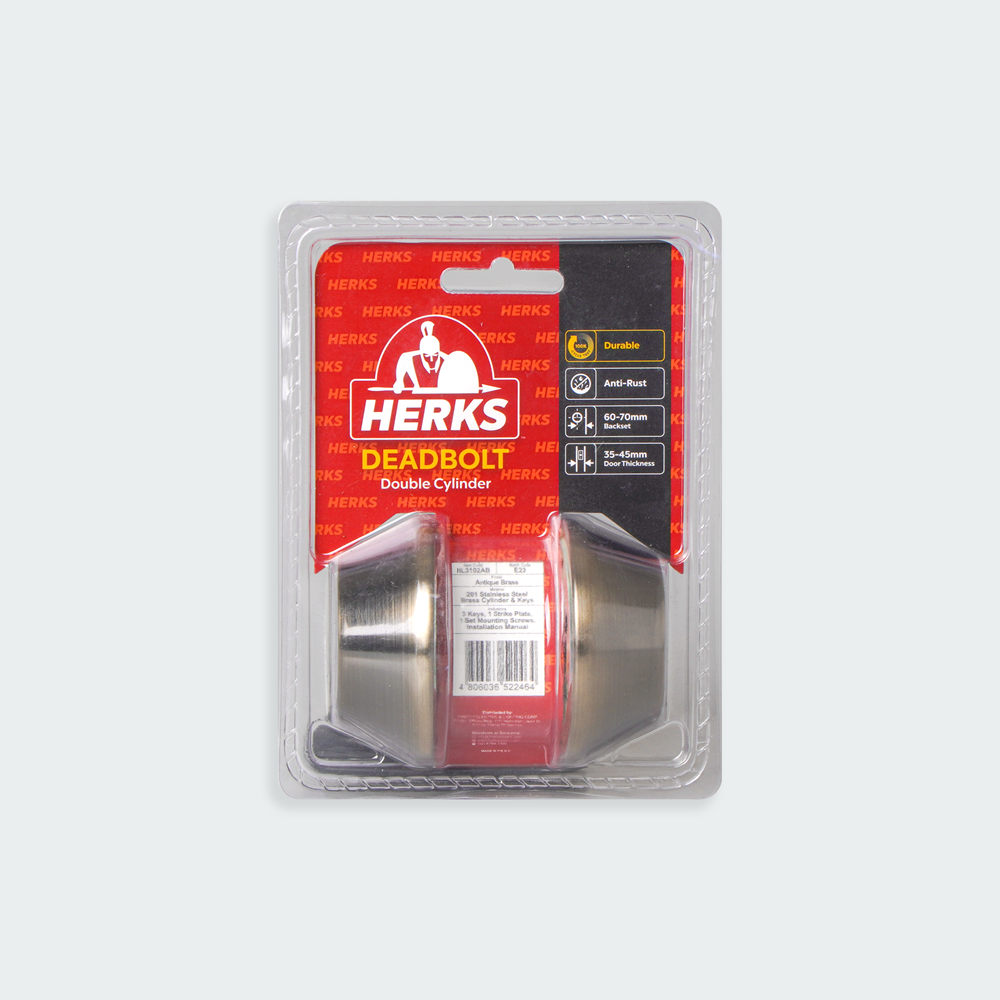 HERKS (Red Line) Double Cylinder Deadbolt