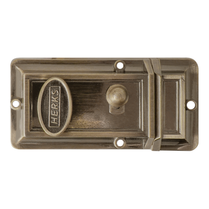 HERKS Rim Night Latch Single Cylinder