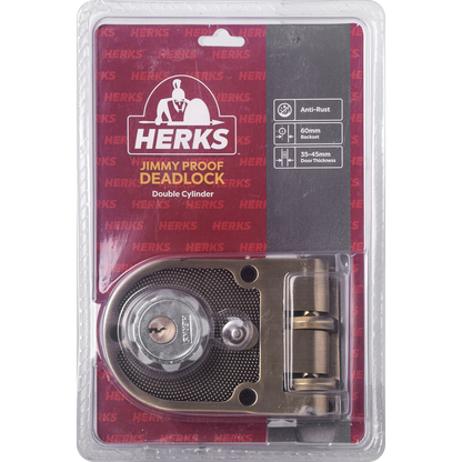 HERKS Jimmy Proof Deadlock Double Cylinder