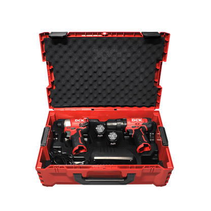 DCK Cordless Combo Kit: Hammer Drill + Impact Driver